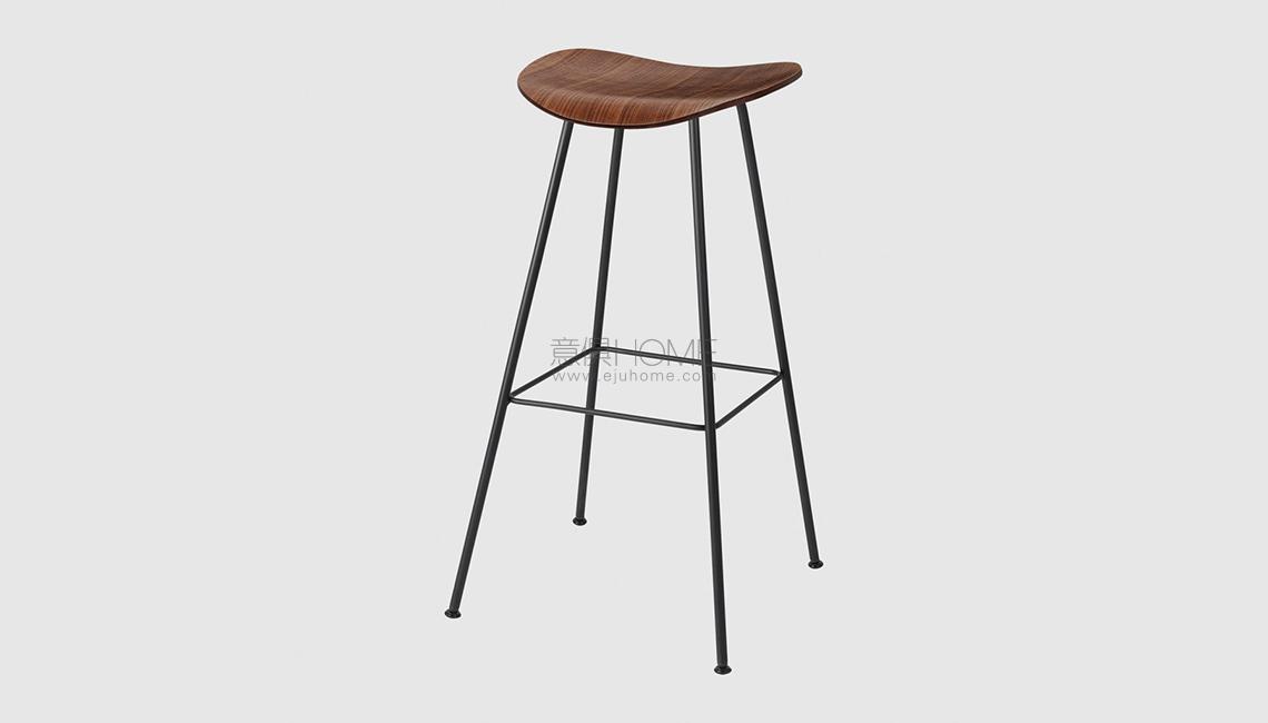 2D Bar Stool - Un-upholstered - 75 cm - Center base吧凳