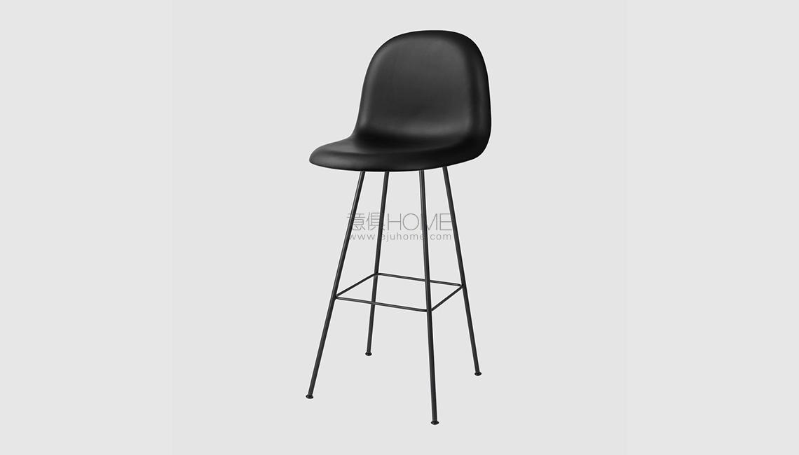 2D Bar Stool - Un-upholstered - 75 cm - Wood base吧椅