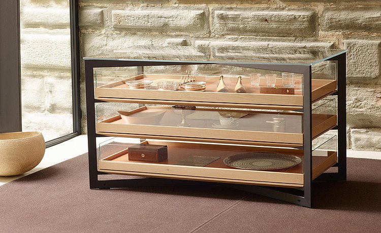 bulthaupb Solitaire glass廚房玻璃邊柜