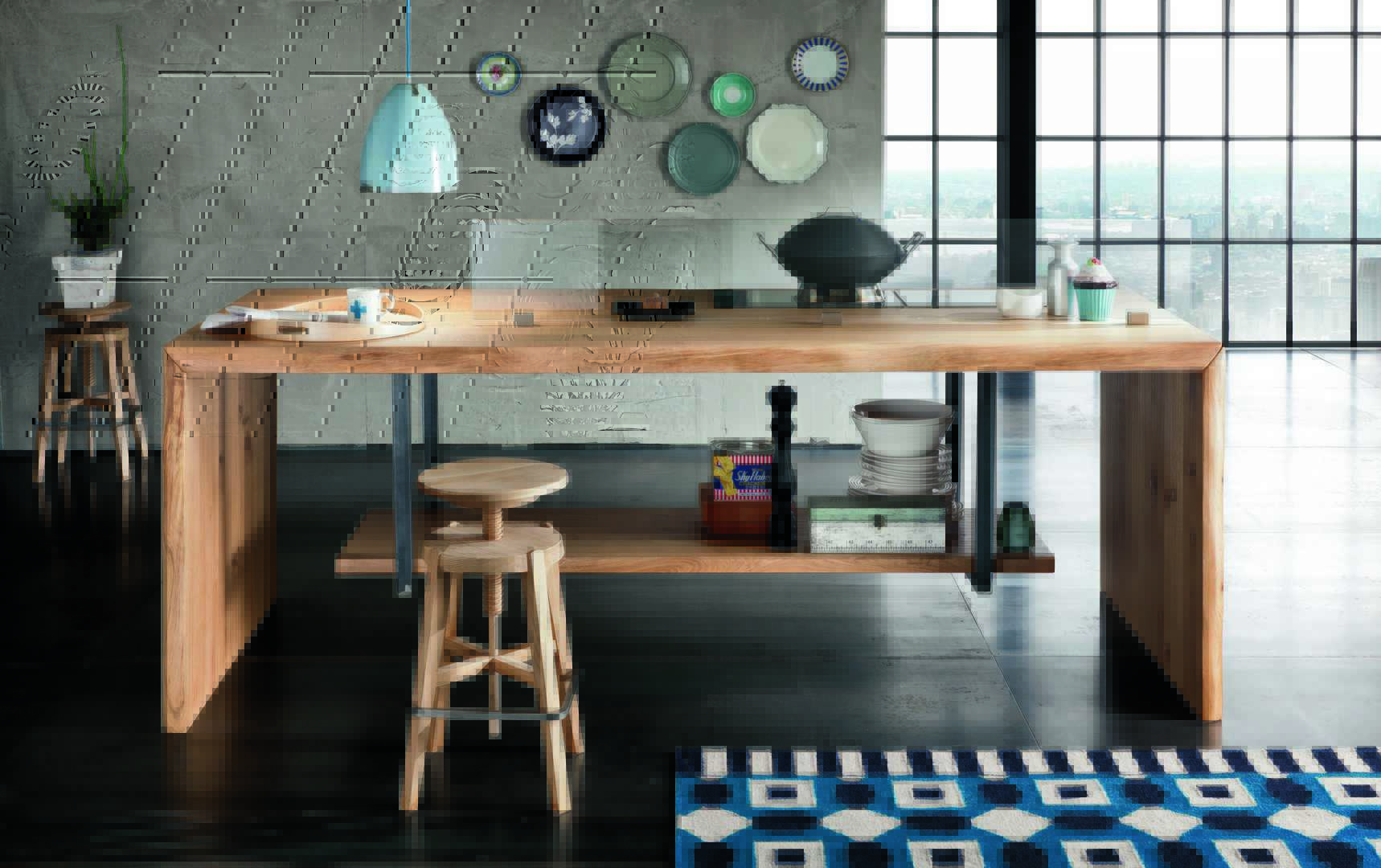 kitchen 60 mm thick 長餐桌