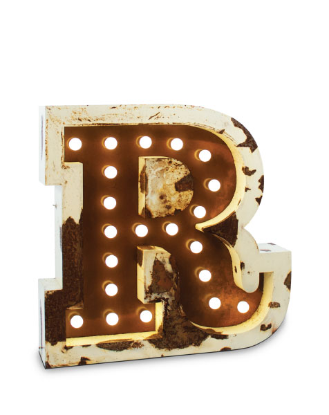 DELIGHTFULLLETTER R GRAPHIC臺燈