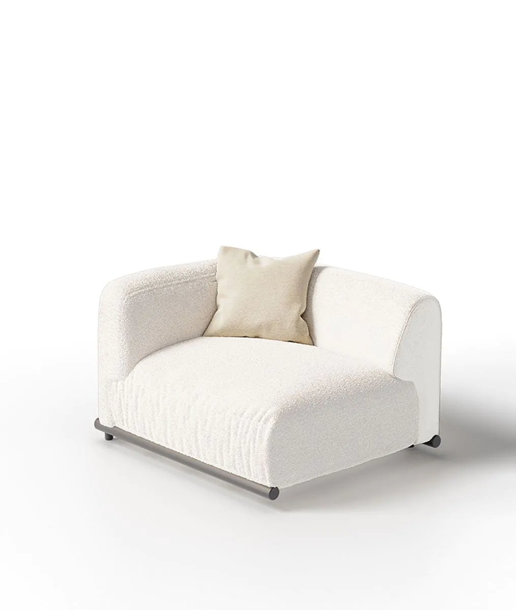 UnopiuModulo finale destro Davos組合沙發右模塊