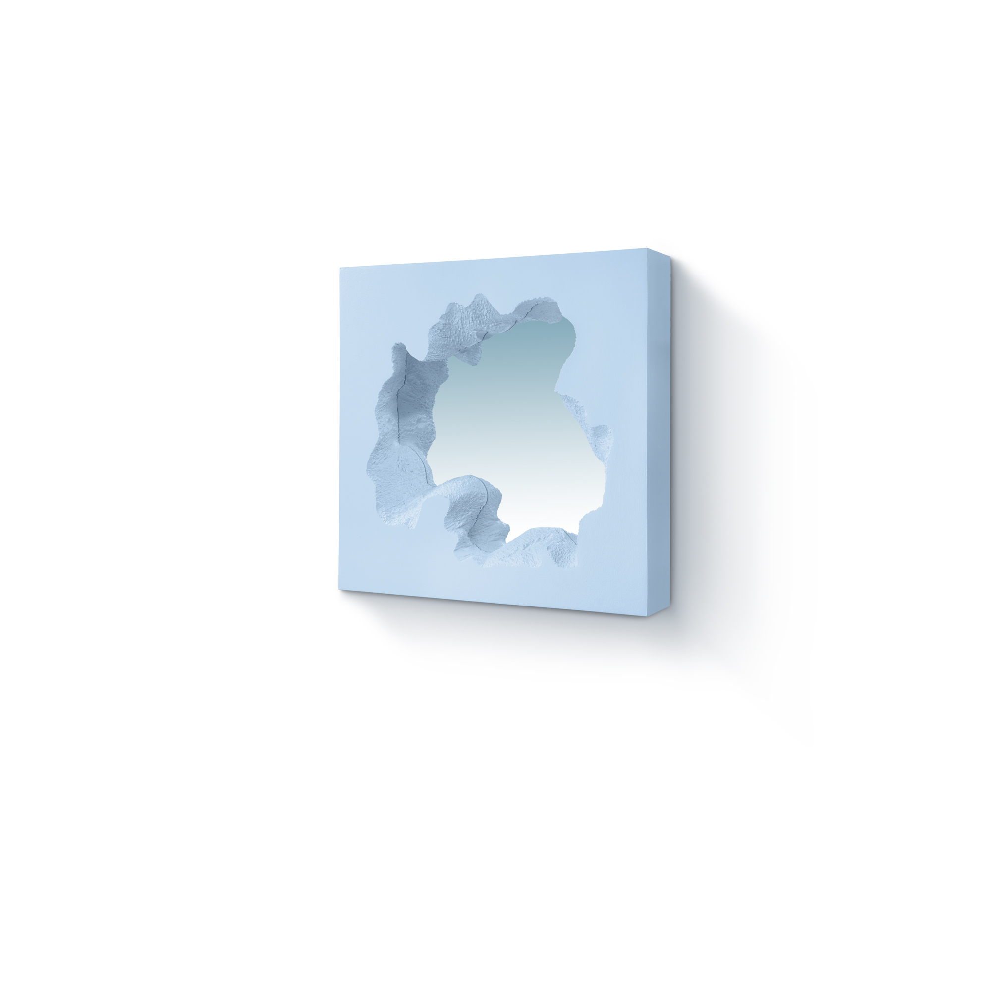 GuframBroken Square Mirror藍色方形小空鏡